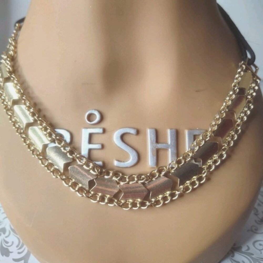 Gold-Tone Necklace Metal Links